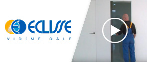 ECLISSE ČR, s.r.o. - instalace celoskleněných dveří s příslušenstvím VITRO a držák s výřezem